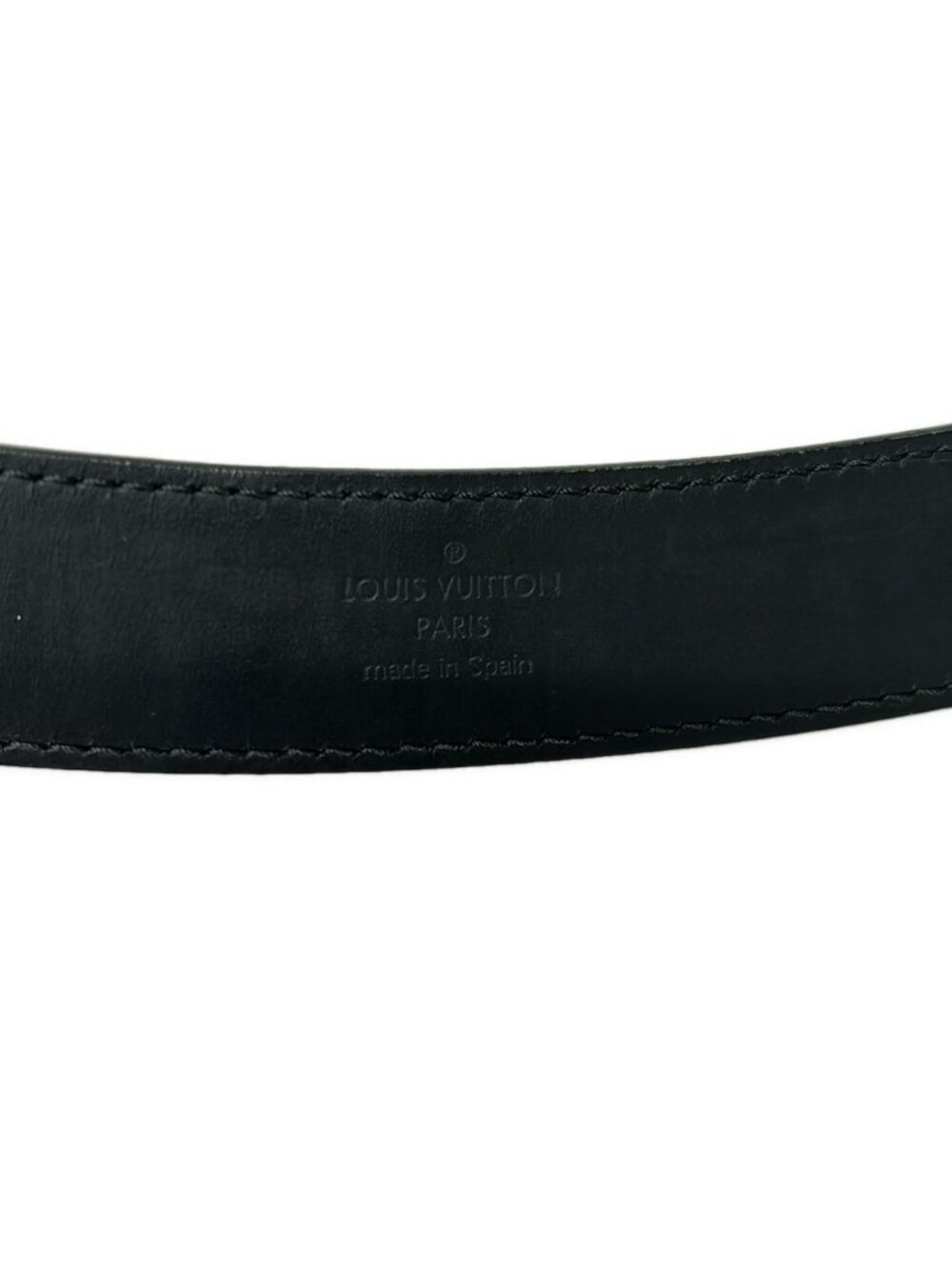 ★SOLD★ Louis Vuitton Belt Ceinture Mirage 30 Black Silver Leather - Picture 4 of 8